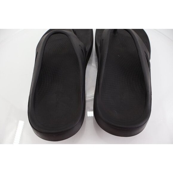 Oofos Mens OOriginal Sandal Size 11 Black Sport Recovery Shoe Thong Slide Comfy main image 5